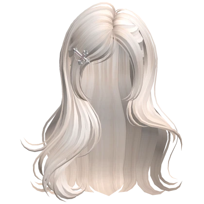 Beige Elegant Wave Hair w/ Cross Hairpin
