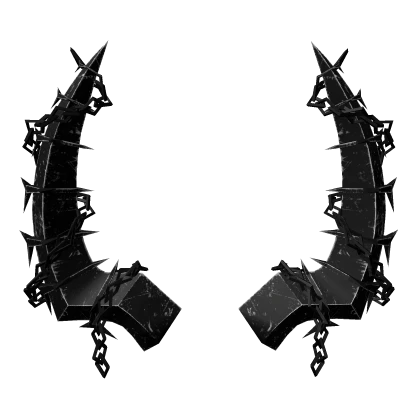 Black Onyx Chained Emo Horns
