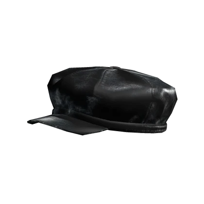 leather newsboy cap 