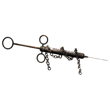 Rusty Grunge Creepy Chained Nurse Needle Left