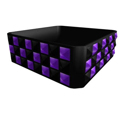 black & purple pyramid studded scene bracelet 1.0