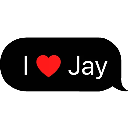 I Heart Jay Enhypen Kpop Text Bubble
