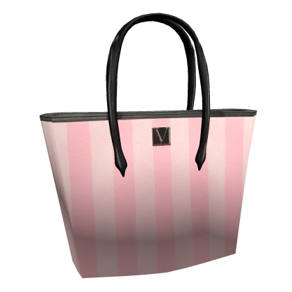 𝓢𝓢 | V Secret Tote Bag Pink Stripes
