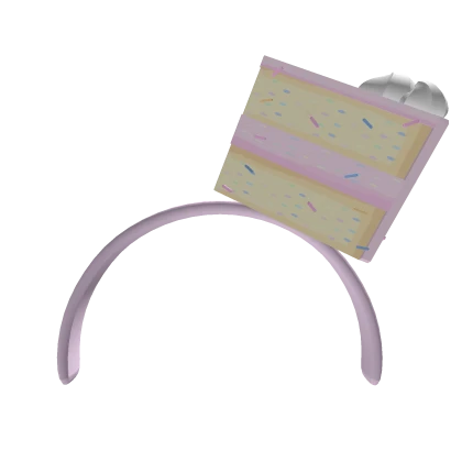 ♡ : kawaii funfetti sprinkle cake slice headband 2