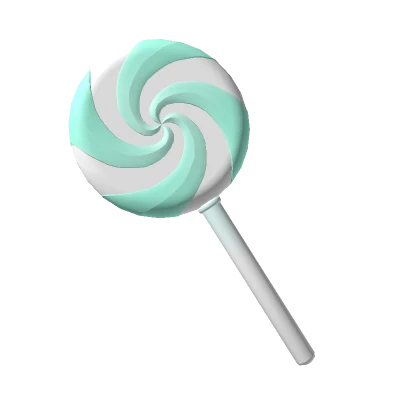 Pastel Teal Lollipop Swirl🍭