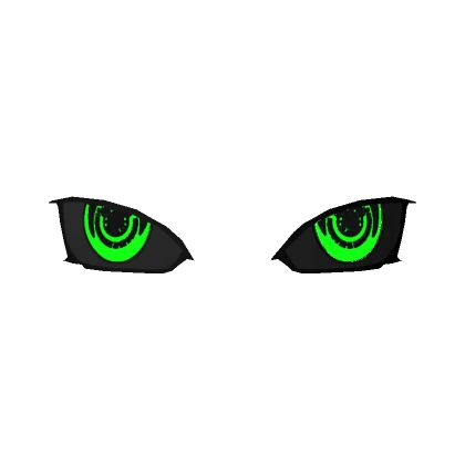 Glowing Chakra Evil Eyes Gamma Green