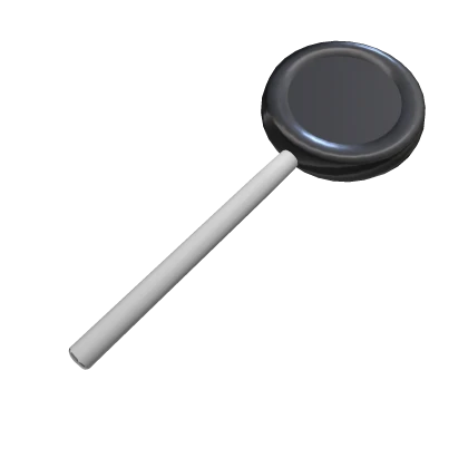black lollipop candy
