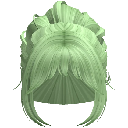 Y2K Summer Messy Bun (Fairy Green)