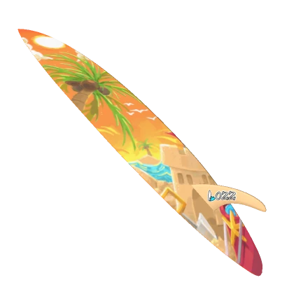 #022 - Sunset Sandcastle Surfboard [ S4VESTATE ]