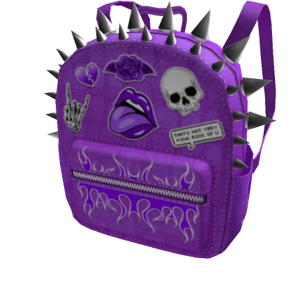 Punk Rock Back Pack Purple 3.0