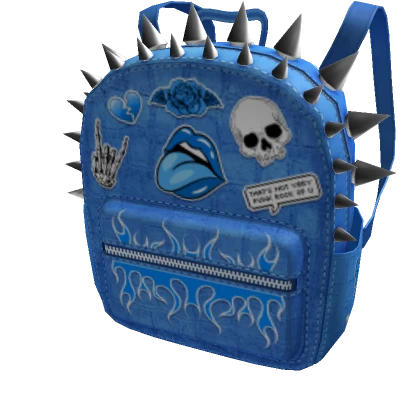 Blue Punk Rock Backpack 3.0