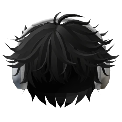 🍀Messy Boy Hair w Headphones(Black)