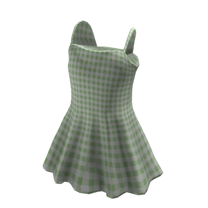 Cottage Core Summer Doll Matcha Green Mini Dress