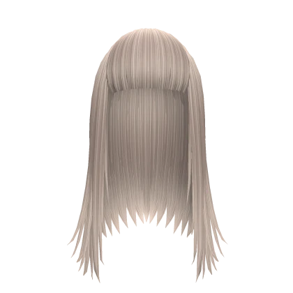 Harajuku Pin Straight Silver Hair w Bangs