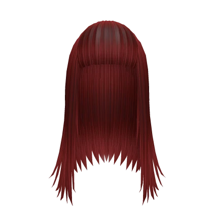 Harajuku Pin Straight Red Hair w Bangs