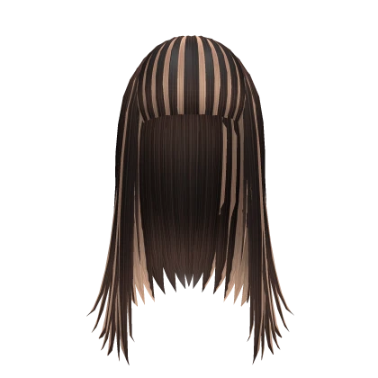 Harajuku Pin Straight Brown Hair w Mixed Colors