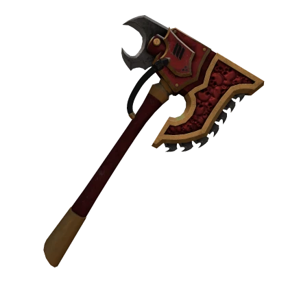 Red Berserker's Chainsaw Axe V2