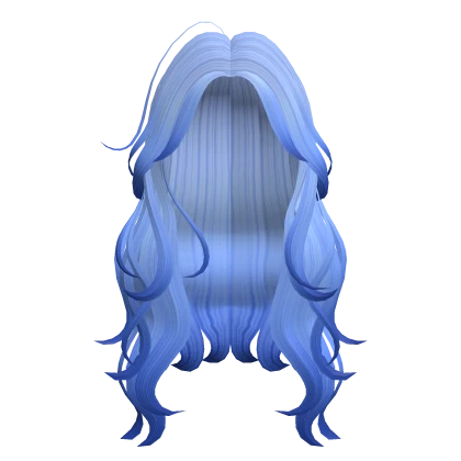 Lush wavy Long Blue Hair