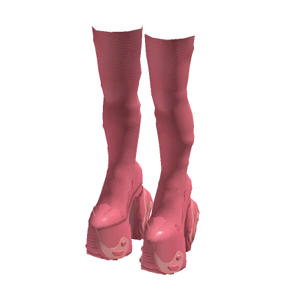 Alien Thigh High Boots (Lagoon)