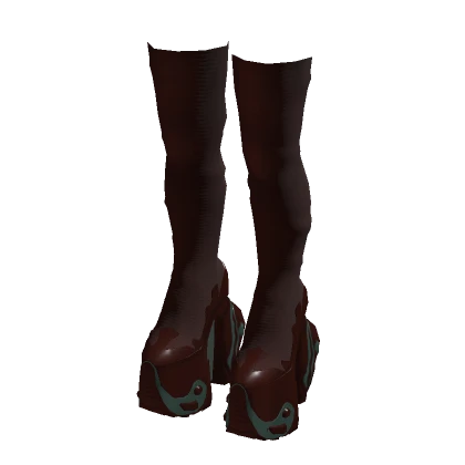 Alien Thigh High Boots (Rosette)