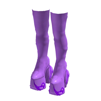 Alien Thigh High Boots (Lilac)