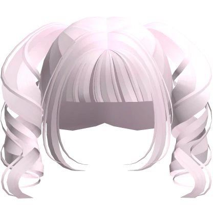 ♡ Baby Pink Soft Curly Anime Tornado Drill Pigtail