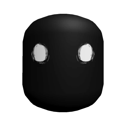 Scary White Eyes Mask [Black]