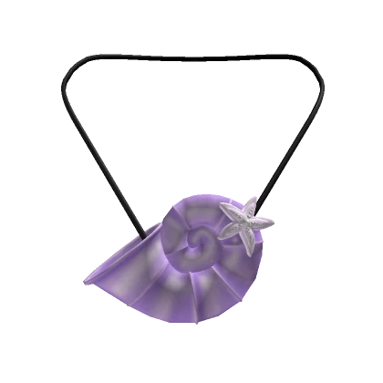 Purple Mermaid Shell Necklace