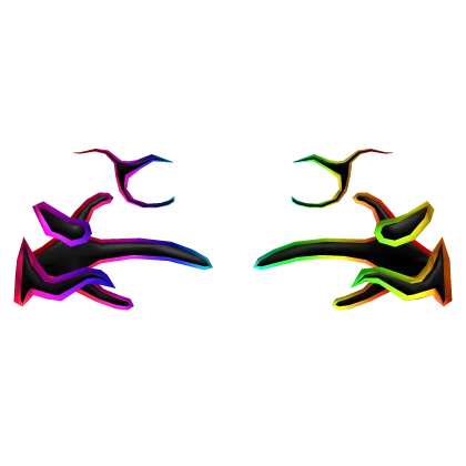 Rainbow Cartoony Glowing Aura