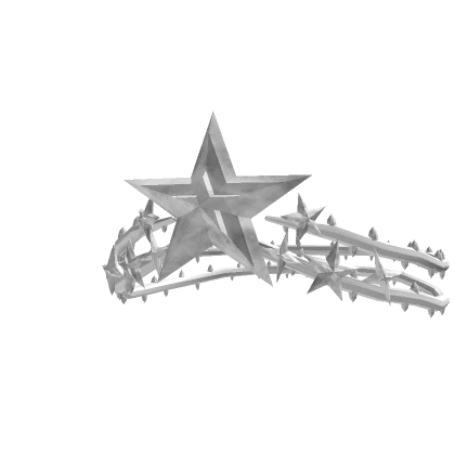 White Spiky Star Crown