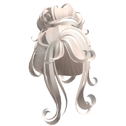 Swirly Salon Curled Bun (Beige)