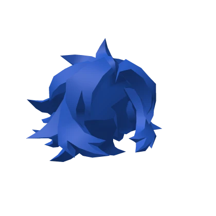 Blue Blocky Short Hair