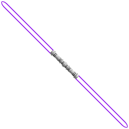 Holdable Purple Dual-Bladed Laser Saber Sword
