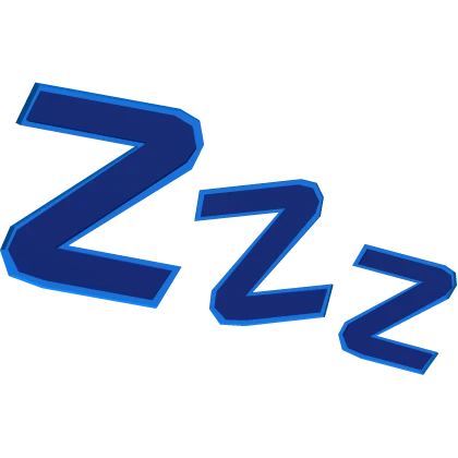 Sleepy Anime Expression Symbol Zzz Emote 3D Z's