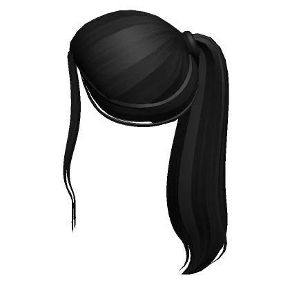 Cute black ponytail