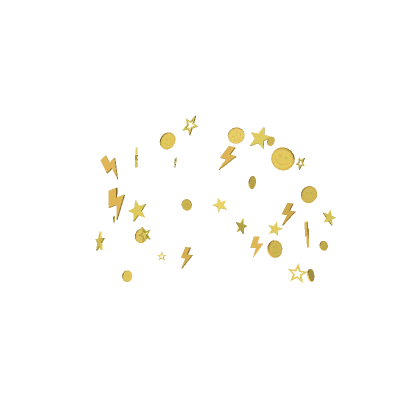 Aesthetic Yellow Preppy Confetti