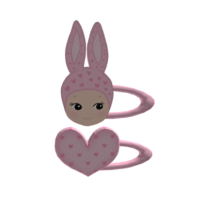 ♡ : pink sonny angel bunny hairclip