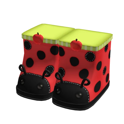 harajuku igari shoujo retro twee ladybug socks 