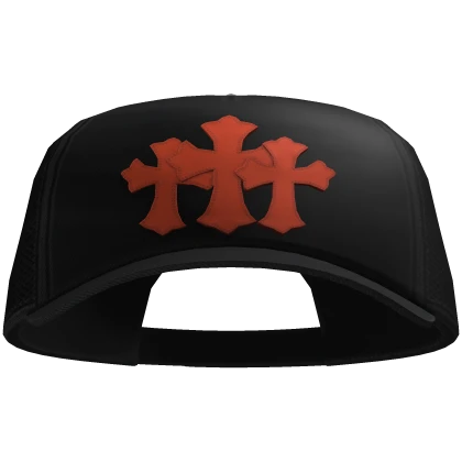 Chrome Hearts Cross Patch Trucker Hat | Forward