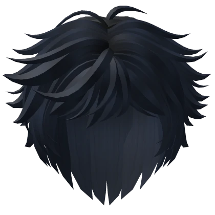 Messy Anime Boy Wolf Cut Hair (Midnight Blue)