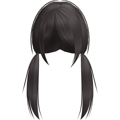 low vkei messy gothic emo anime pigtails brown