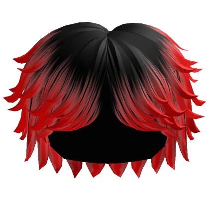 Fluffy Swept Cool Boy Hair (Black to Red)