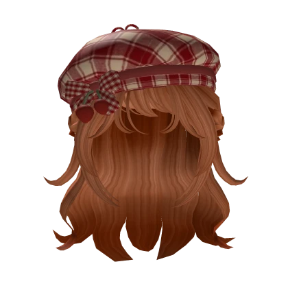 igari mori kei ginger hair with red cherry beret