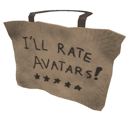 Cardboard Rate Avatars Sign