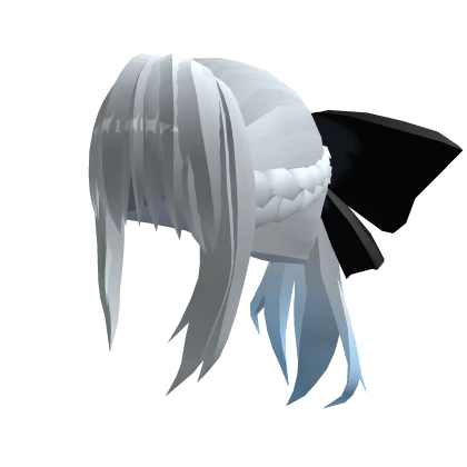 White Long Ponytail Hair