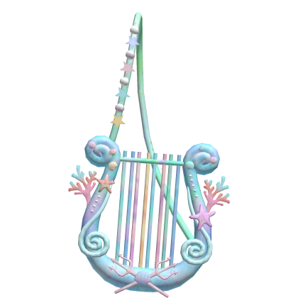 ♡3.0 ocean mermaid front lyre harp tropical summer