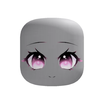 Happy Anime Face [Pink Eyes]