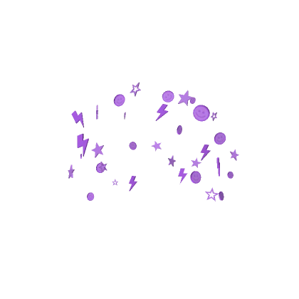 Aesthetic Preppy Purple Confetti