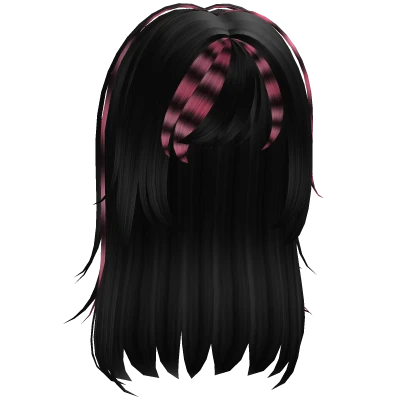 Black and Pink Scene Hair