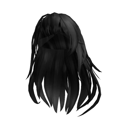 Long Anime Girl Hair [Black] 